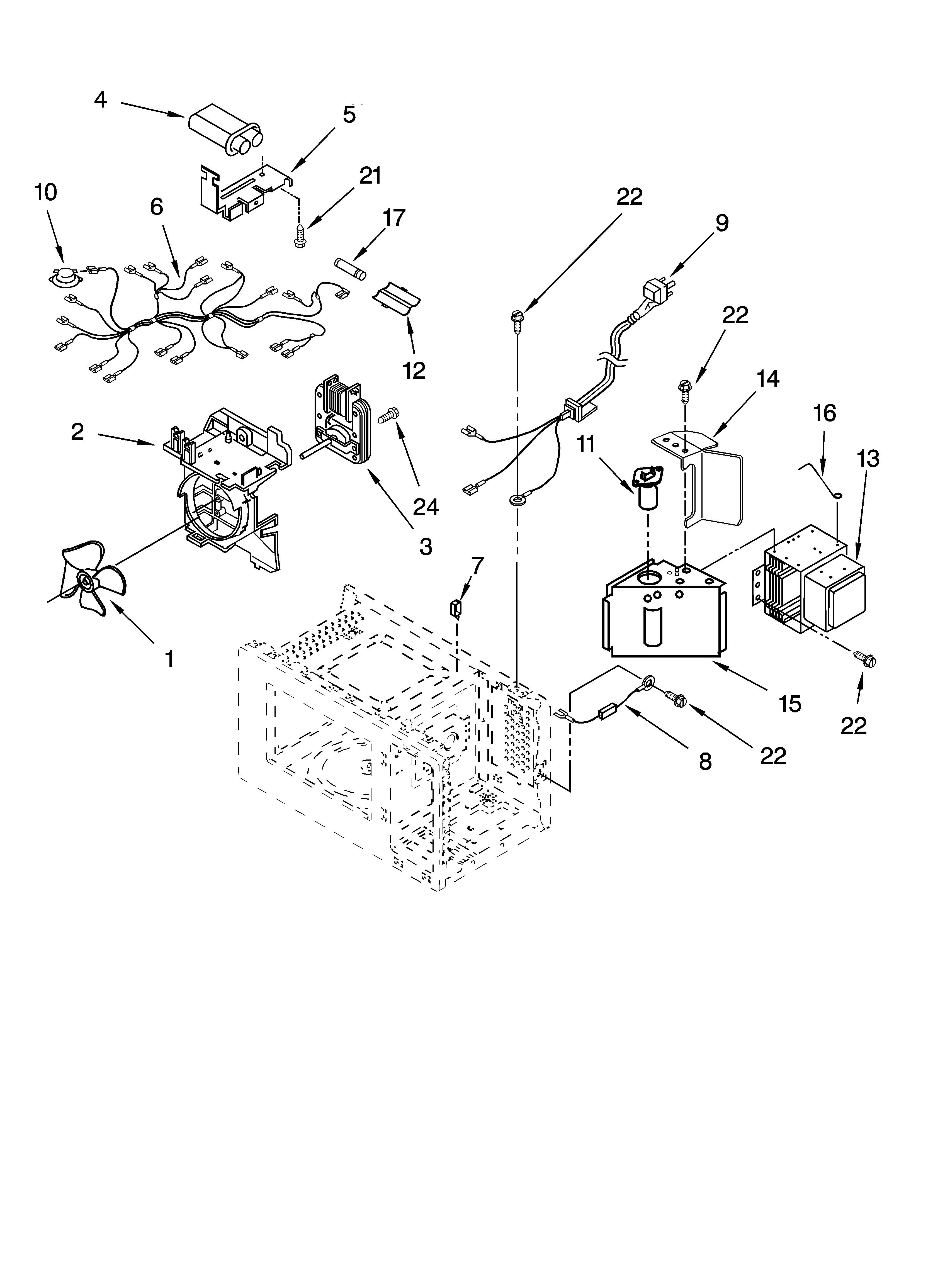 Whirlpool model GT4175SPS0 countertop microwave genuine parts