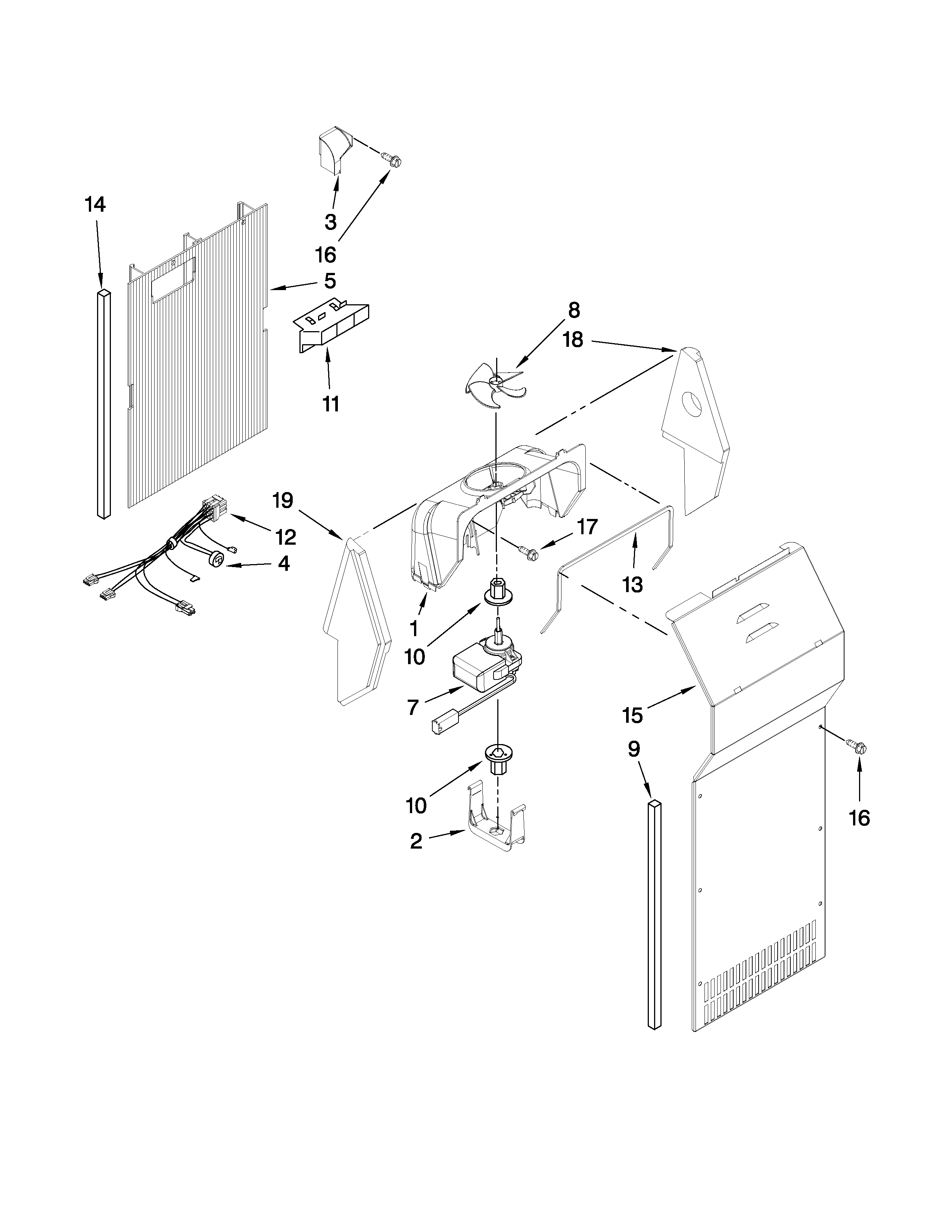 Maytag model MSD2272VEW00 side-by-side refrigerator genuine parts