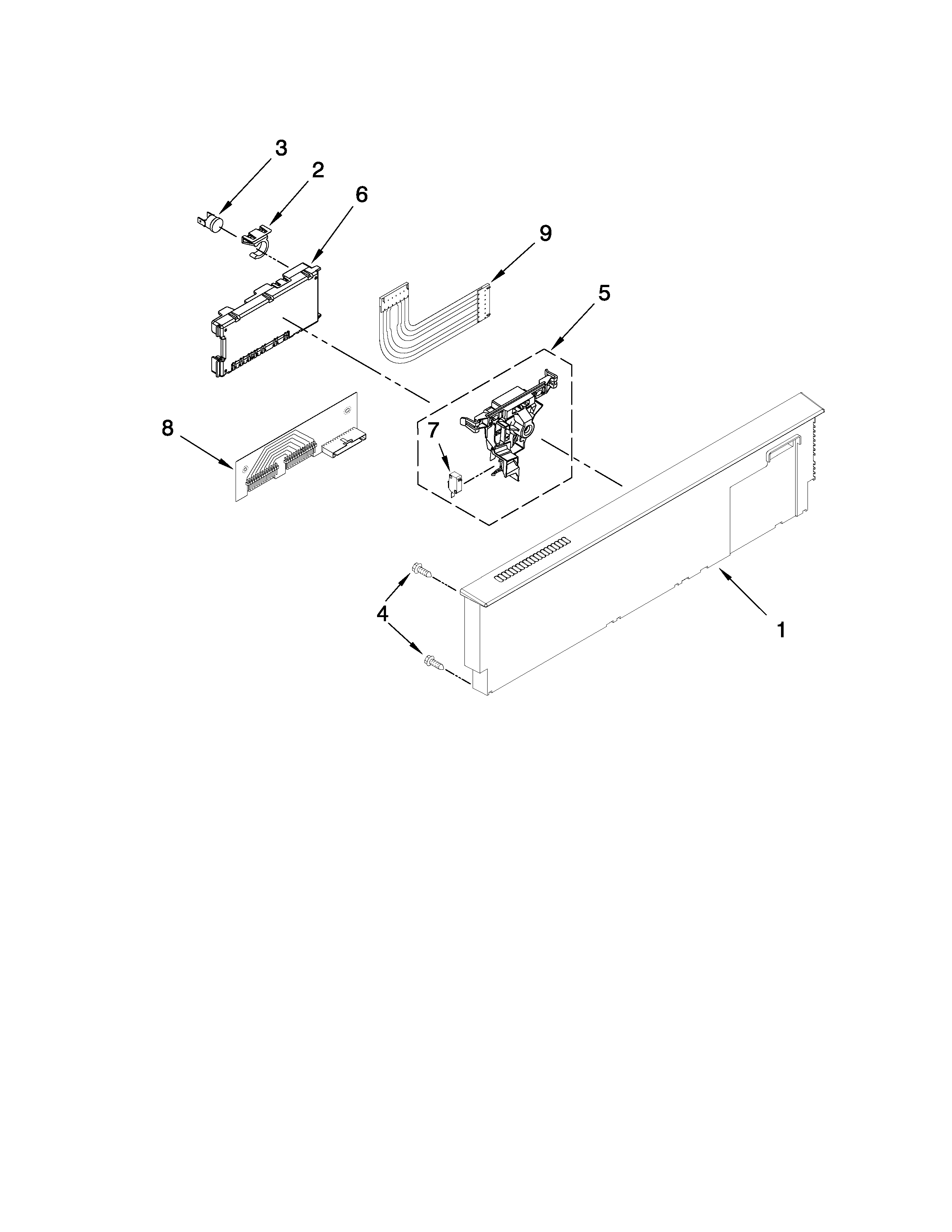 Kitchenaid model KUDE70CVSS3 dishwasher genuine parts