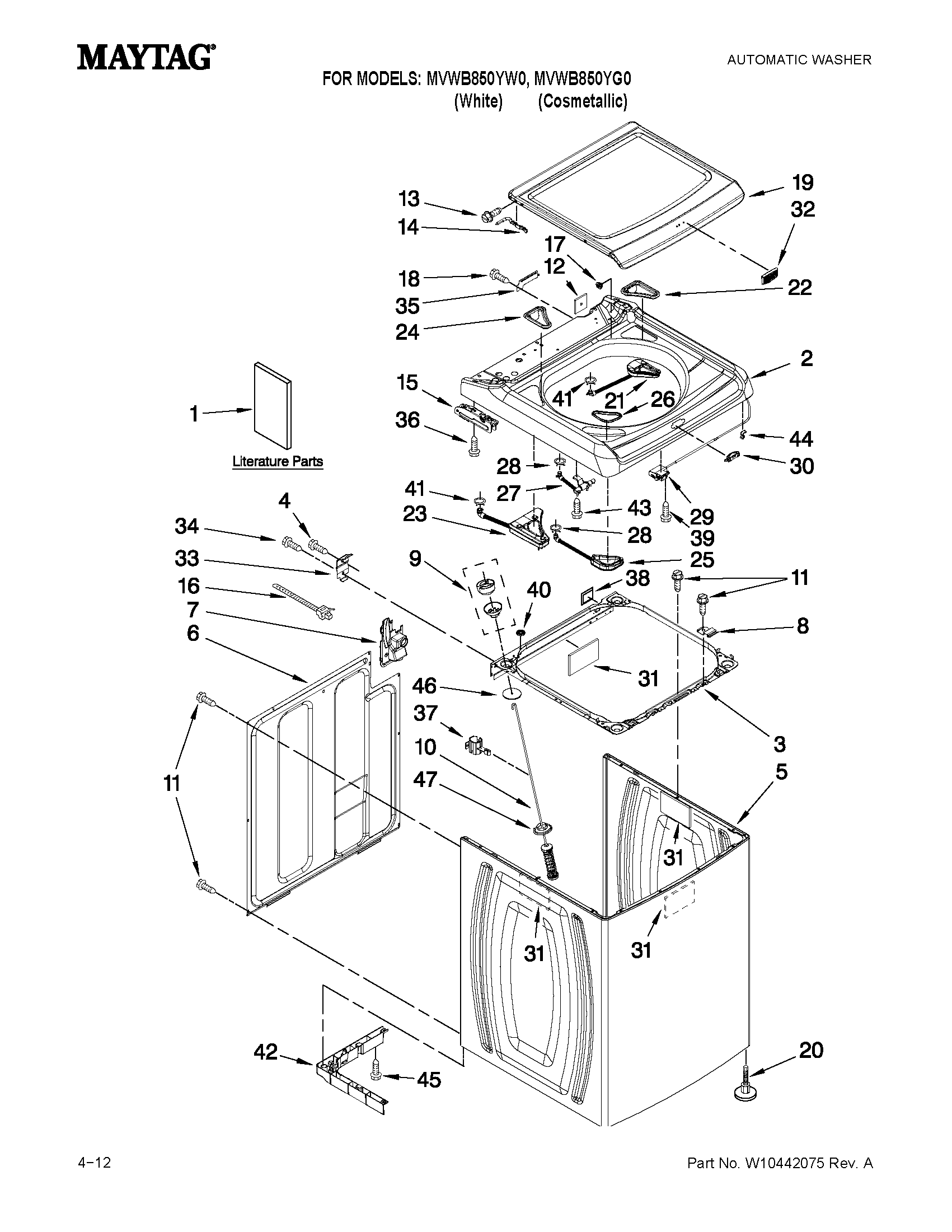 35 Maytag Washer Diagram - Free Wiring Diagram Source