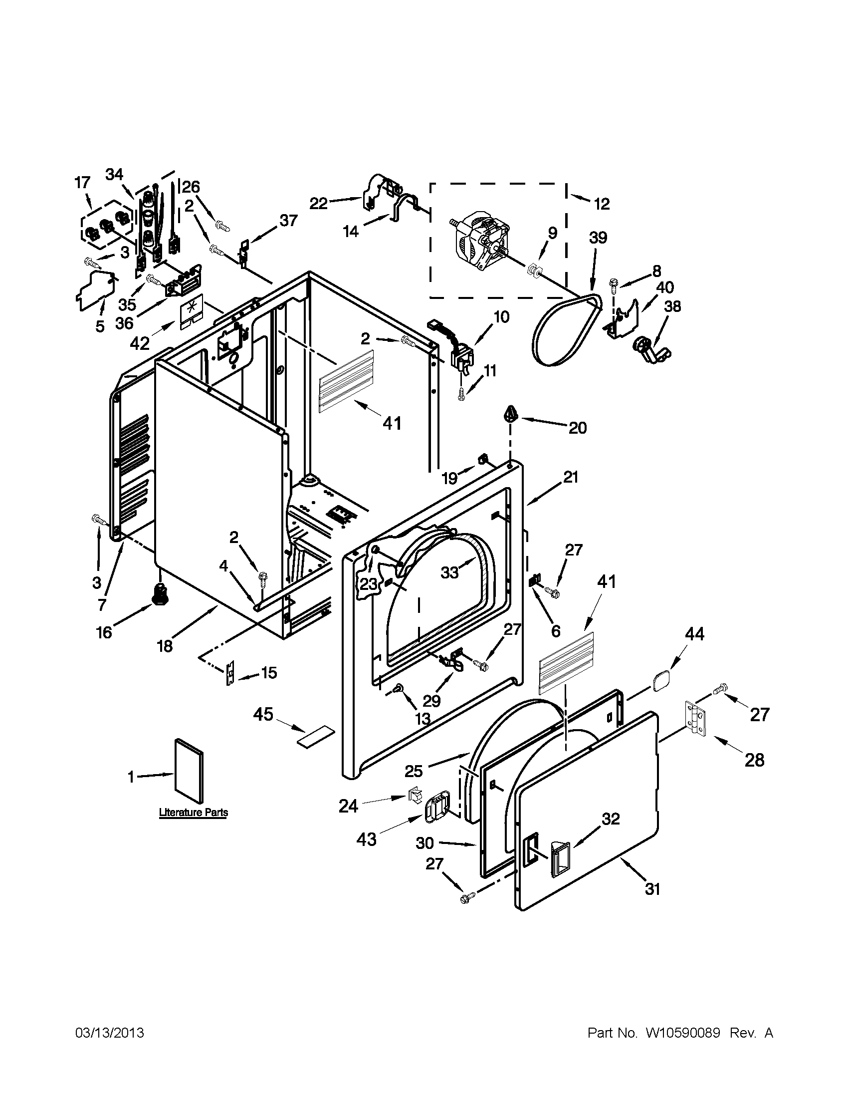 29 Roper Dryer Parts Diagram