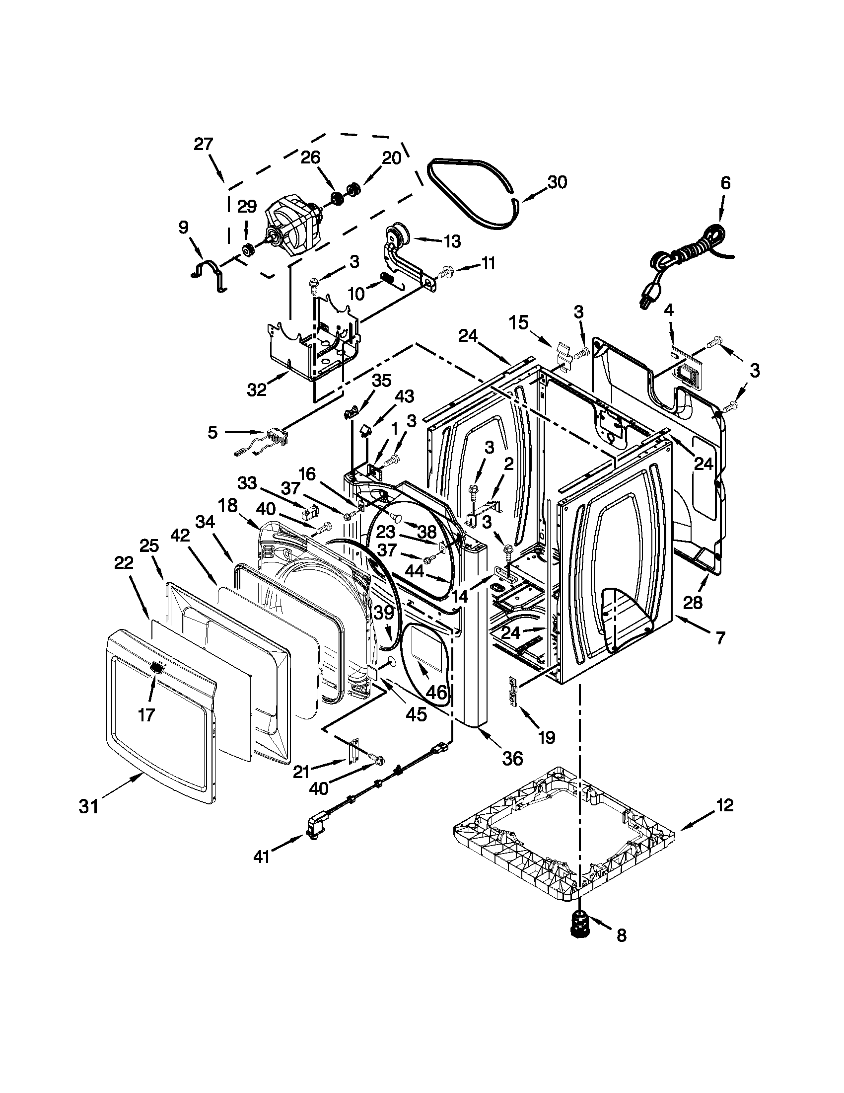 Maytag Model Mgdb880bw0 Residential Dryer Genuine Parts