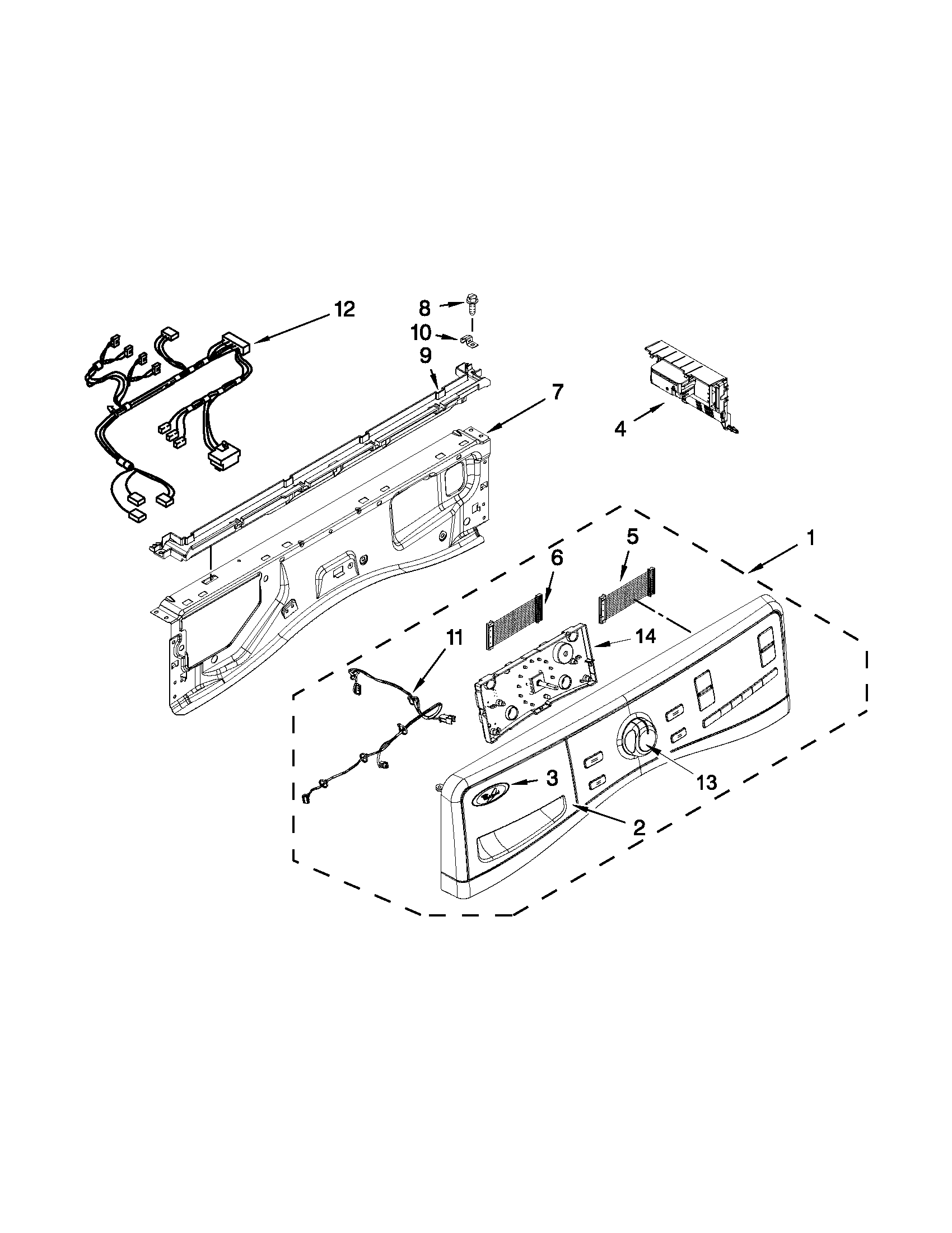 Whirlpool model WFW97HEXL2 residential washers genuine parts