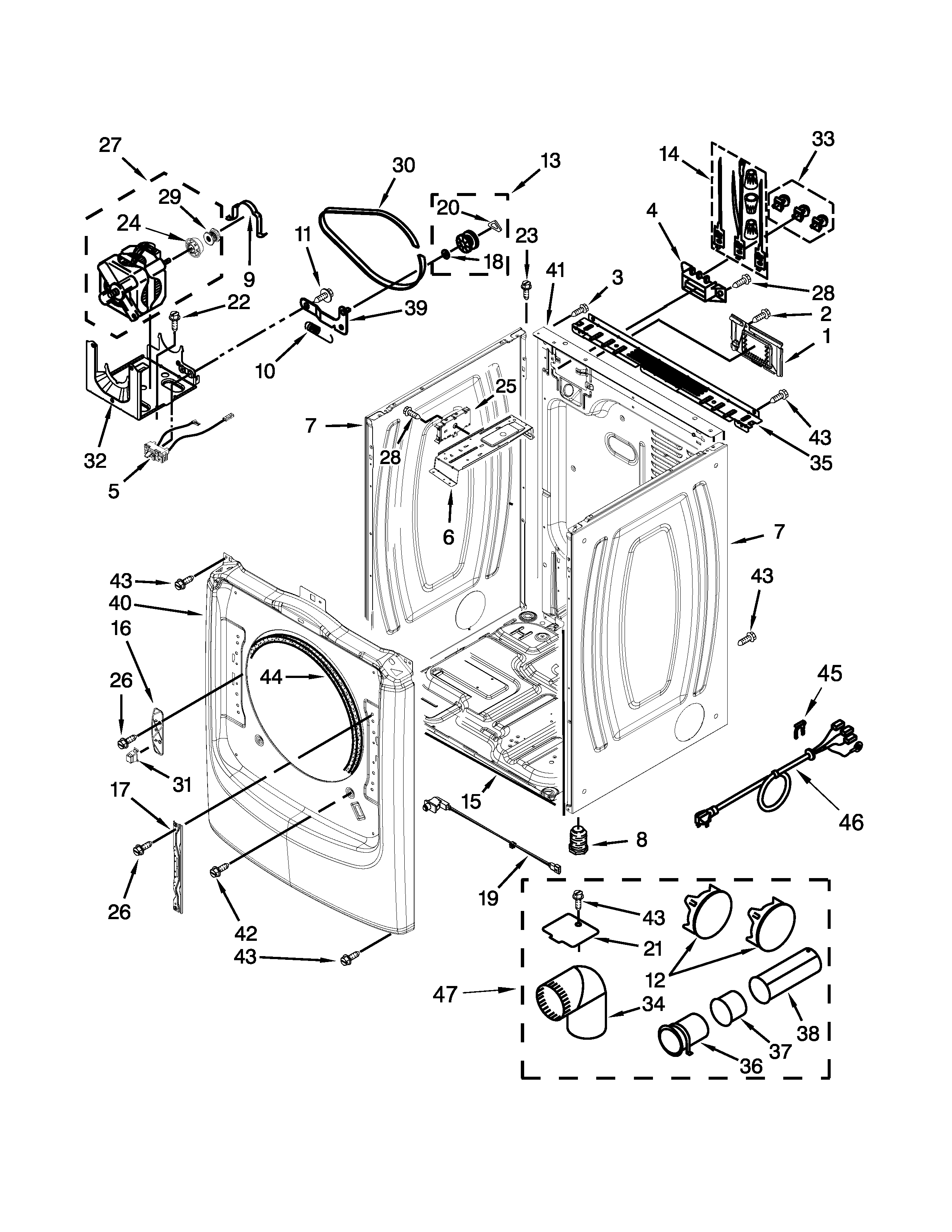 Maytag Model Ymed6000ag0 Residential Dryer Genuine Parts