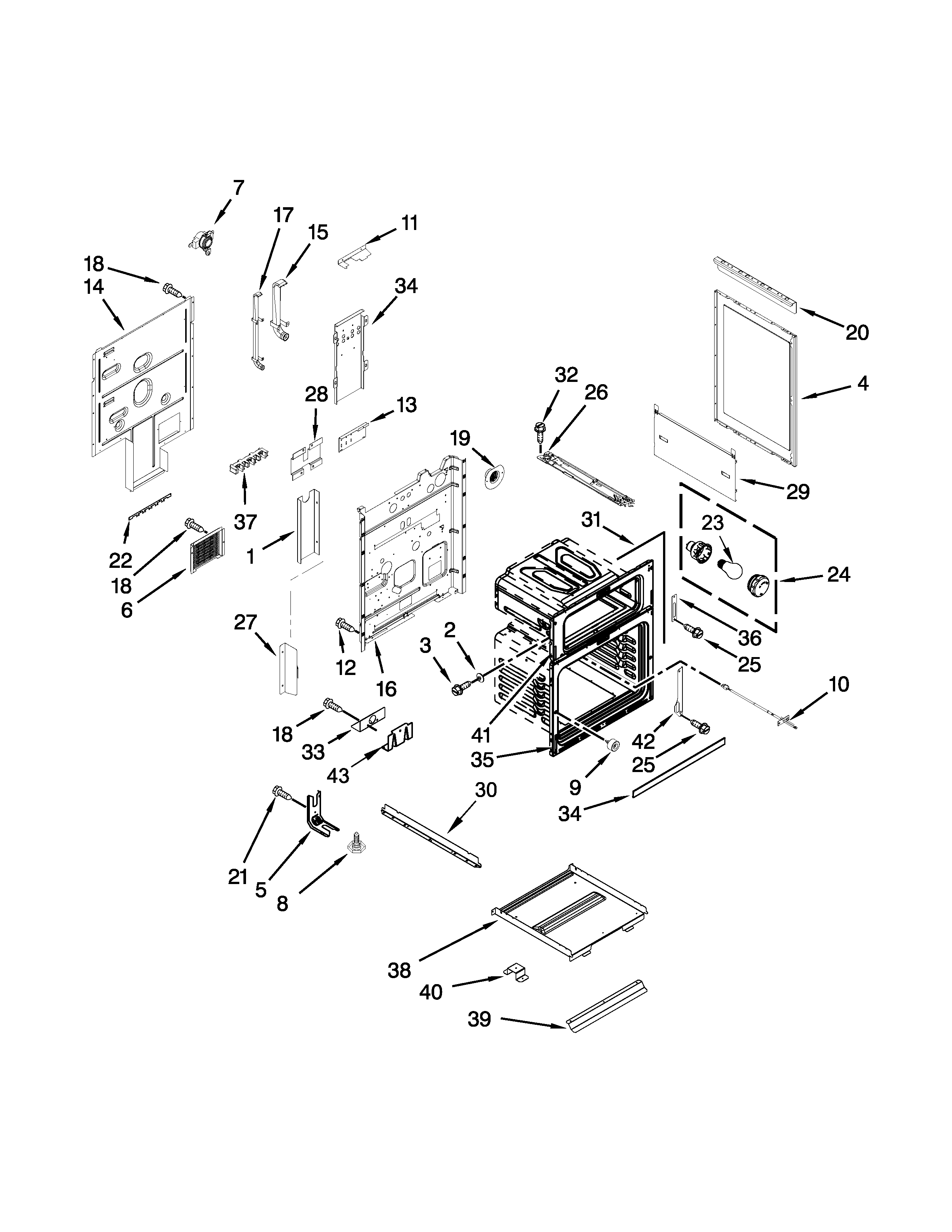 Kitchenaid model KDRS505XSS04 range, electric/gas genuine parts