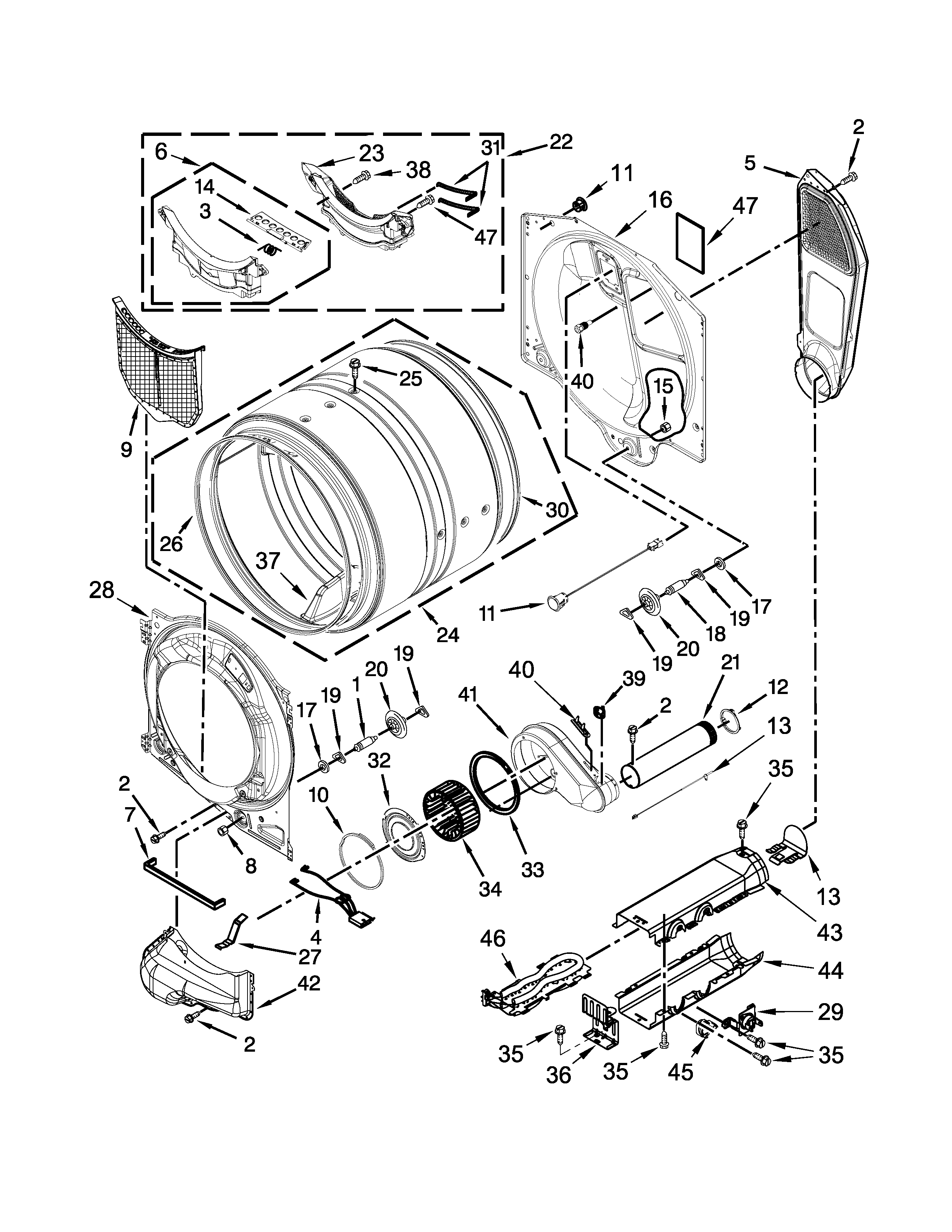 Maytag Model Med3100dw0 Residential Dryer Genuine Parts