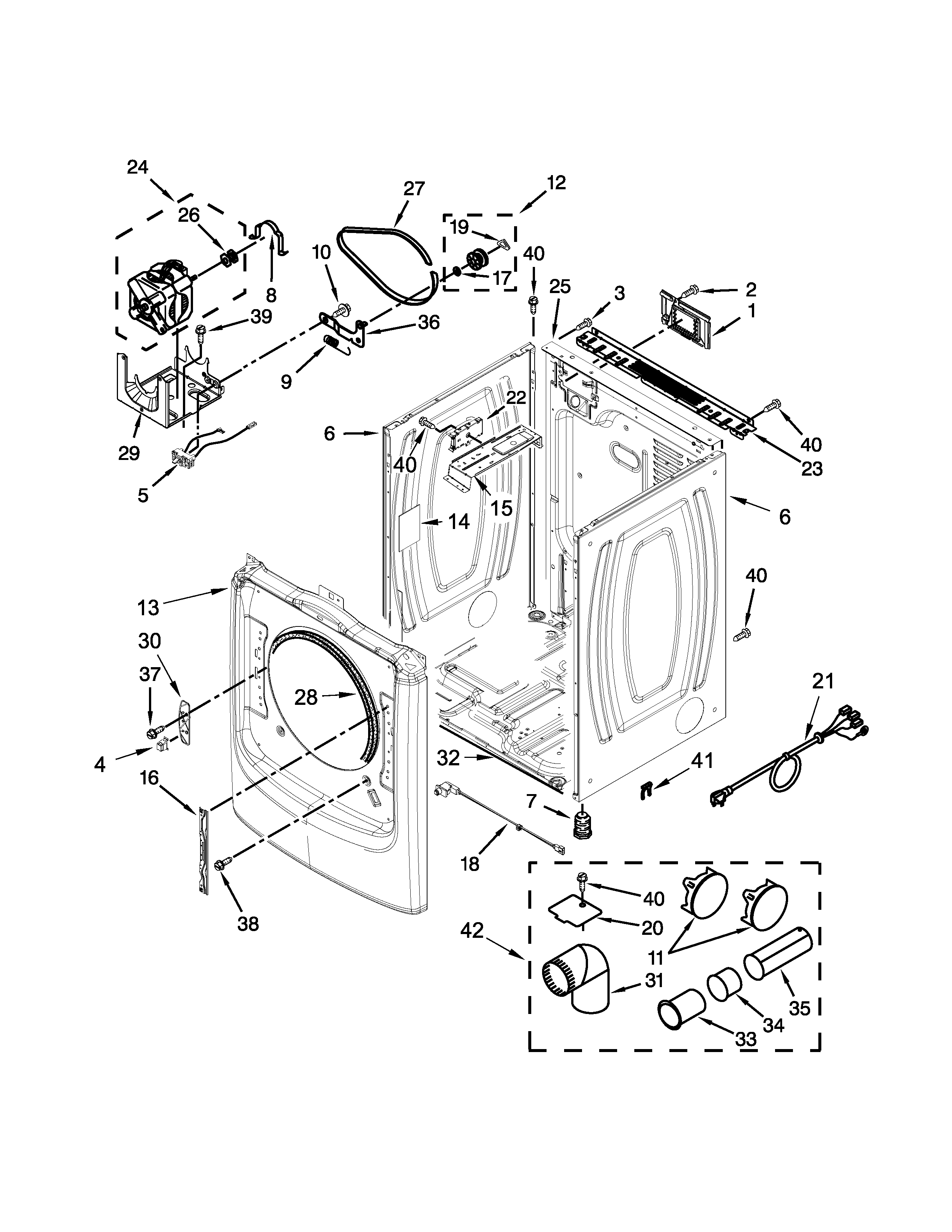 Maytag Model Ymed3100dw0 Residential Dryer Genuine Parts