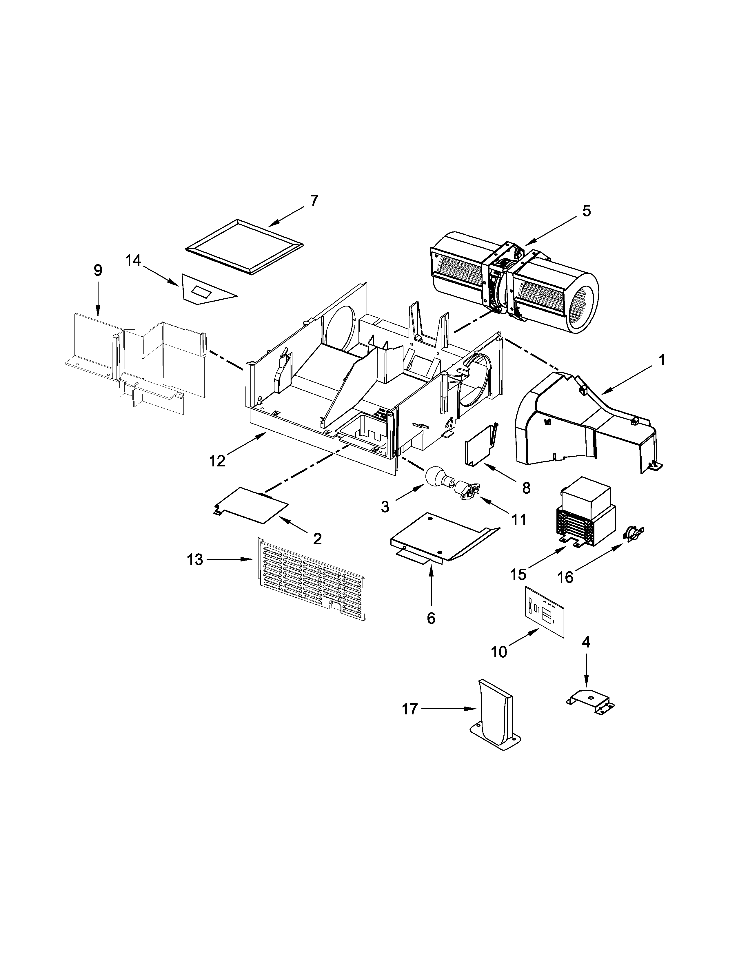Ikea model IMH172DS1 microwave/hood combo genuine parts