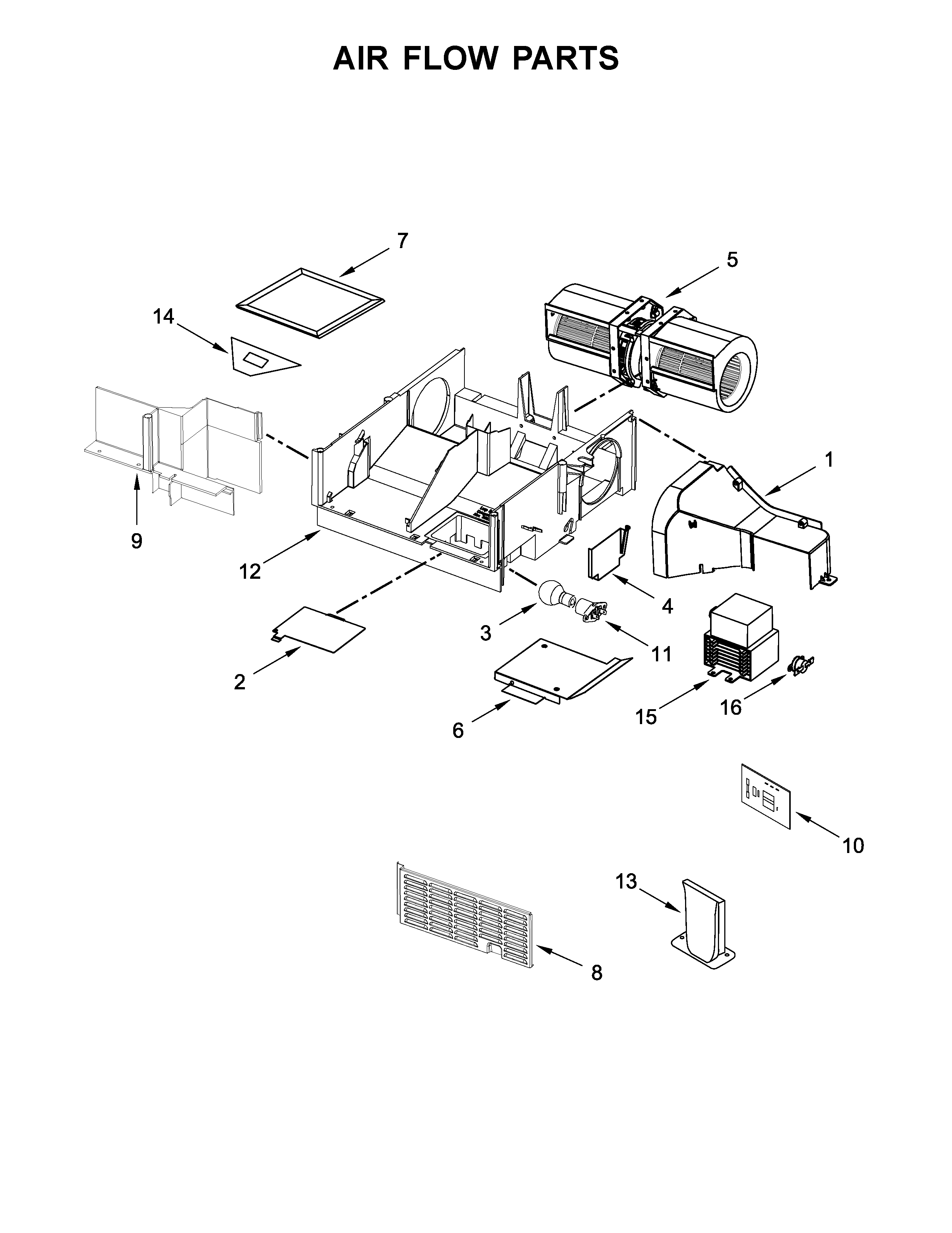 Whirlpool model UMV1160CB1 microwave/hood combo genuine parts