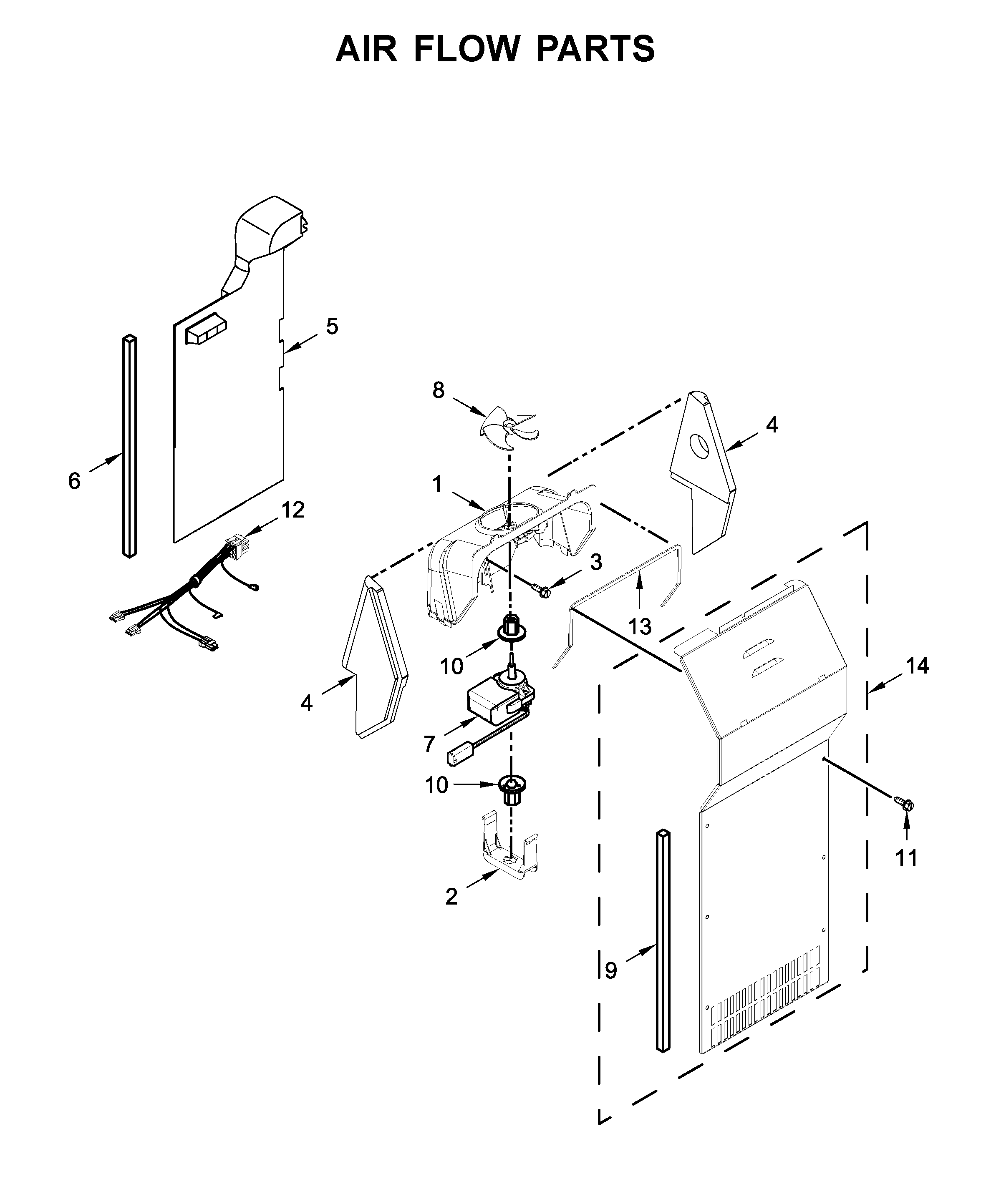 Whirlpool model WRS321SDHZ00 side-by-side refrigerator genuine parts
