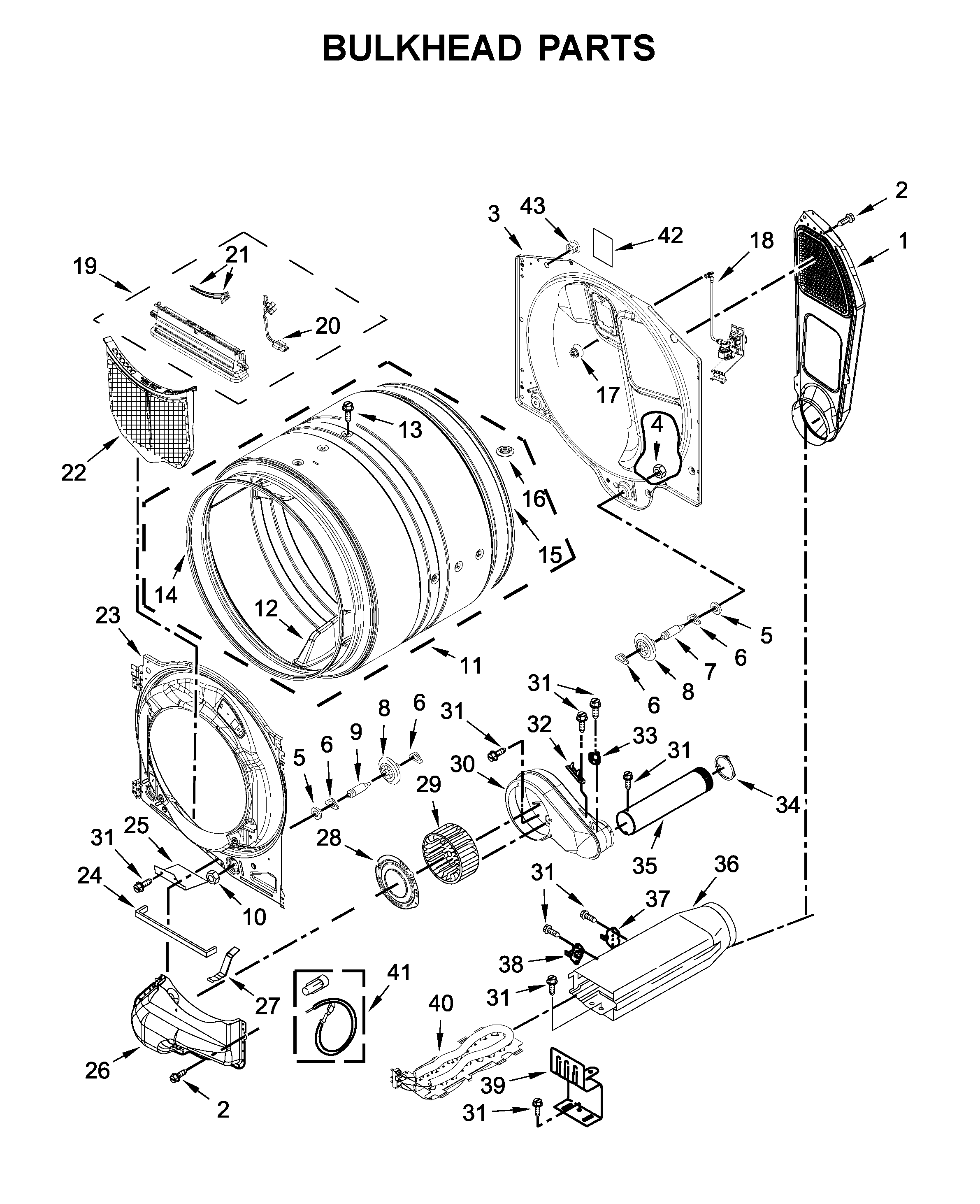 Maytag Model Med6630hw0 Residential Dryer Genuine Parts