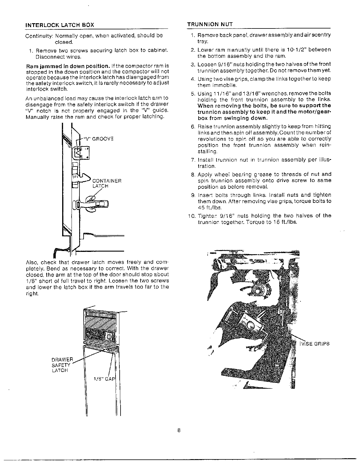 Broan model 1050 compactors genuine parts kenmore trash compactor wiring diagram 