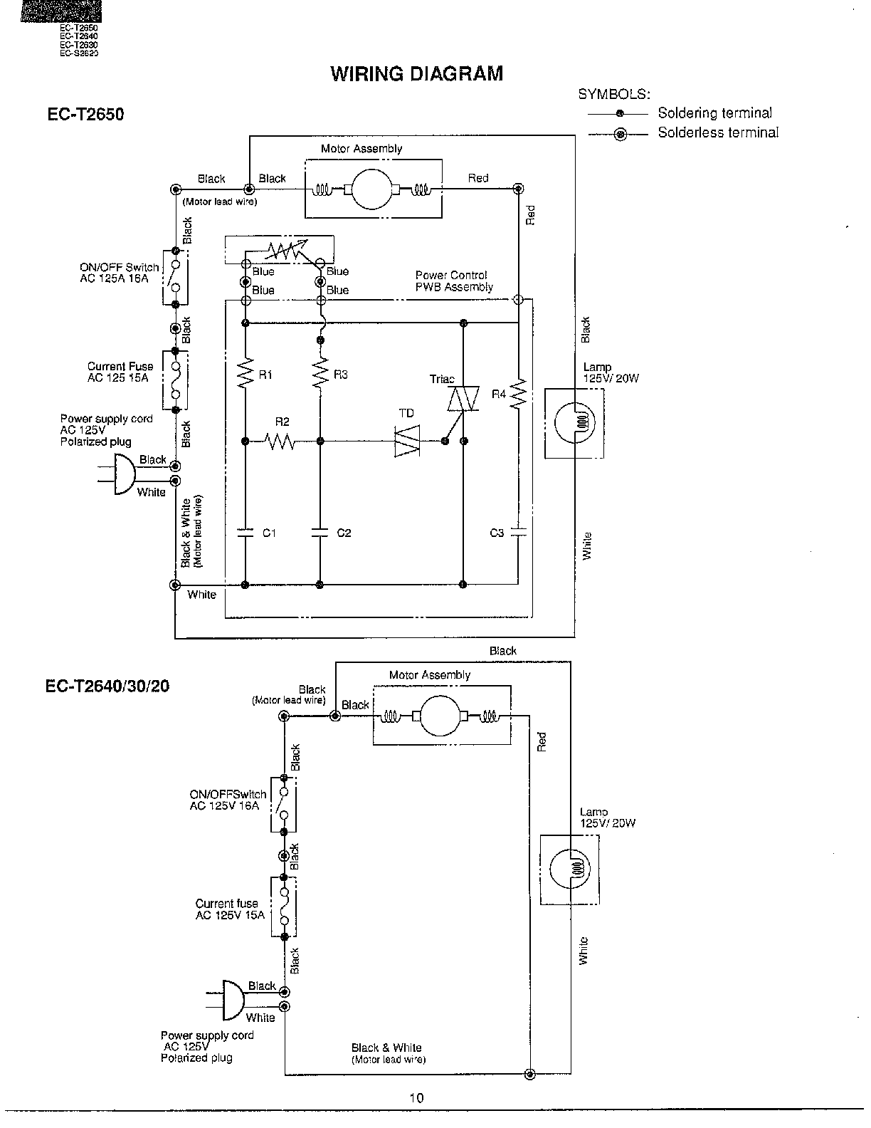 Sharp model EC-T2650 vacuum, upright genuine parts sears vacuum cleaner wiring diagram 