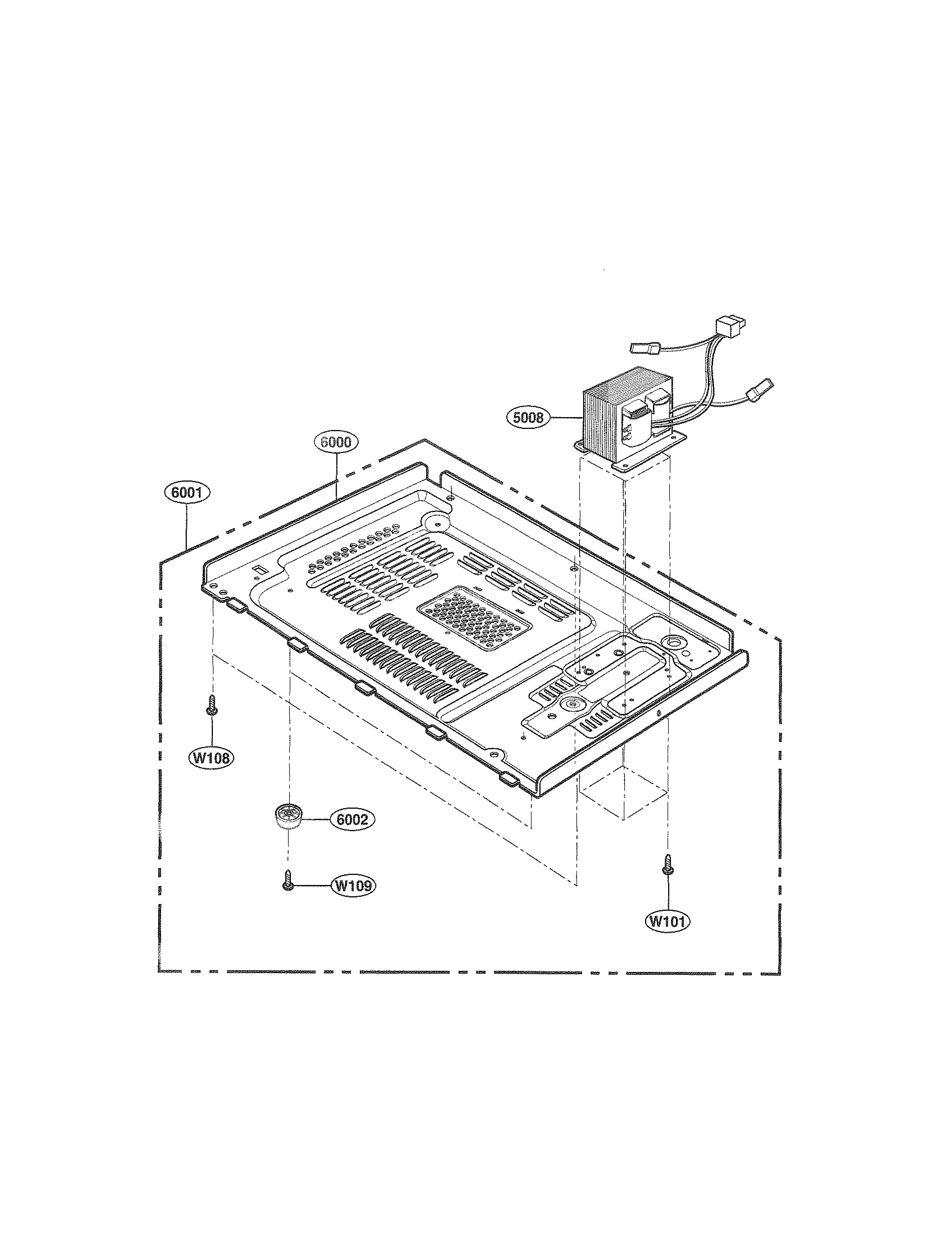 Galaxy Model 72165029400 Countertop Microwave Genuine Parts Base