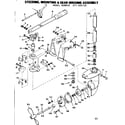 Craftsman 217585120 steering, mounting & gear housing assem diagram