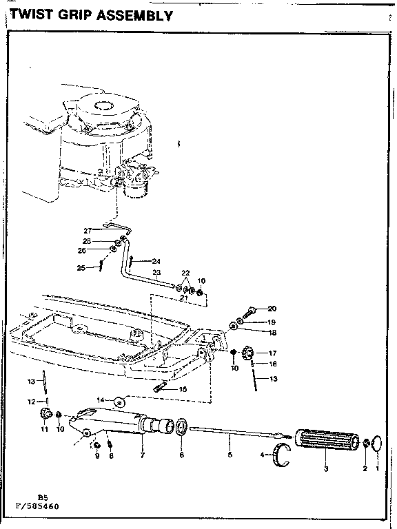 Craftsman 217585470 twist grip assembly diagram