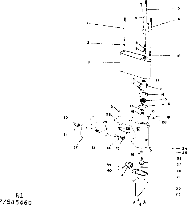 Craftsman 217585470 gear housing asm-extension column diagram