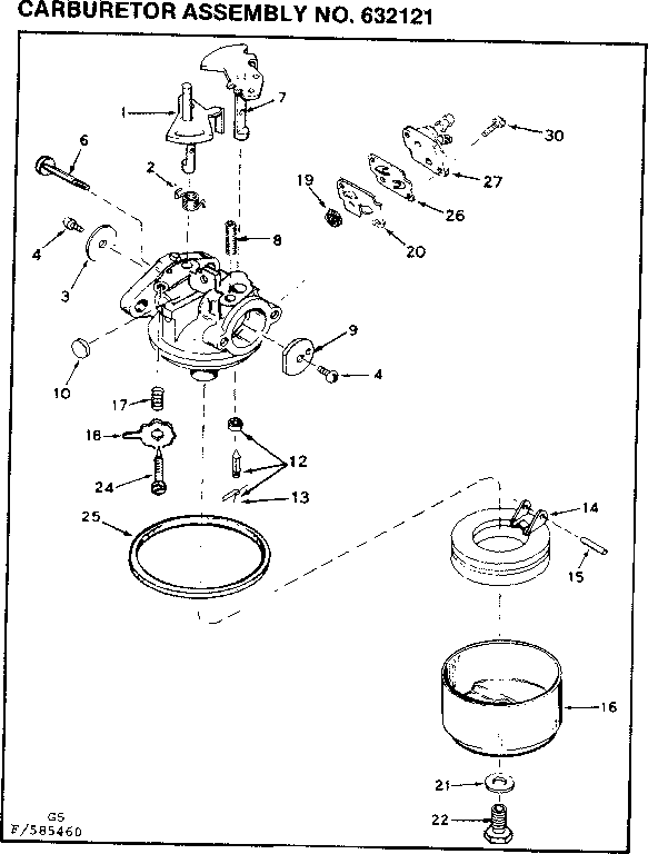 Craftsman 217585470 carburetor assembly diagram