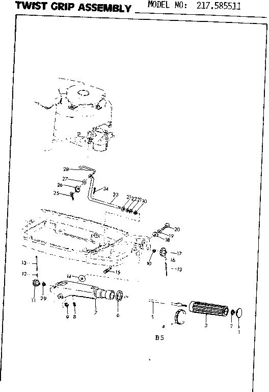 Craftsman 217585511 twist grip diagram