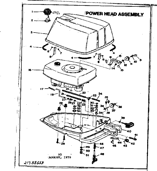 Eska 14106B power head assembly diagram