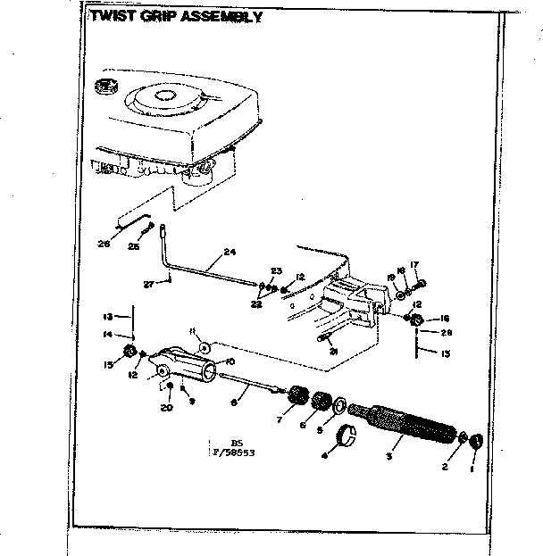 Eska 14106B twist grip assembly diagram