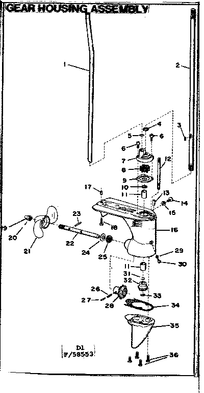Eska 14106B gear housing assembly diagram