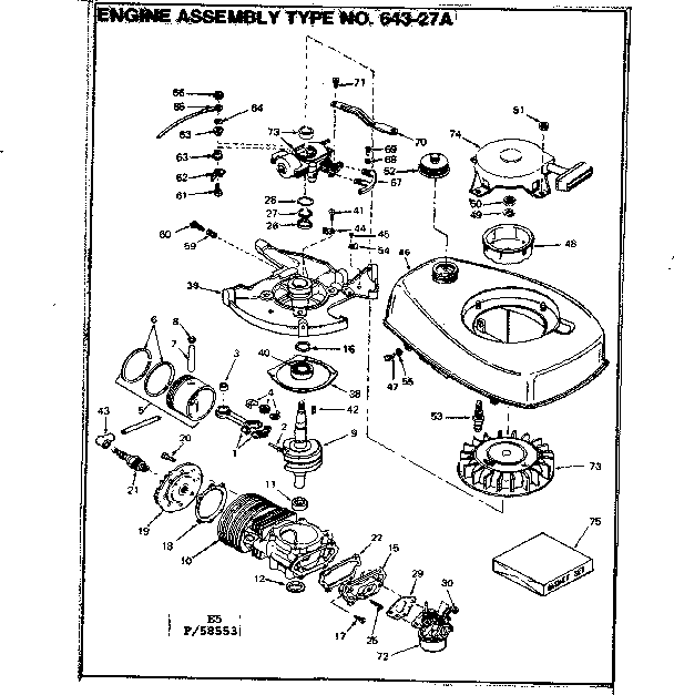 Eska 14106B engine assembly diagram