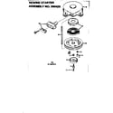 Eska 14106B rewind starter assembly diagram