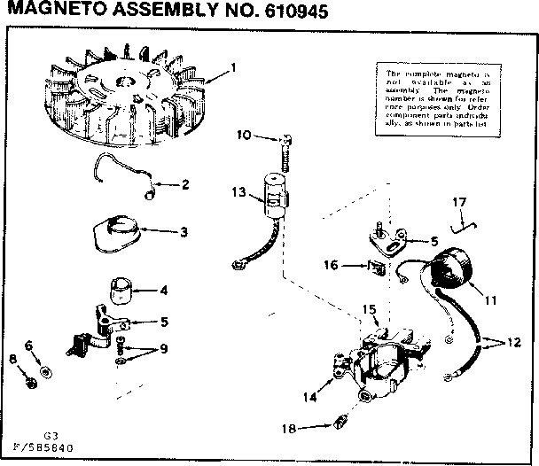 Craftsman 217585840 magneto assembly diagram