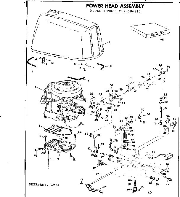 Eska 1978B power head assembly diagram