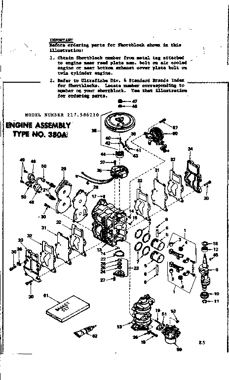 Eska 1978B engine assembly diagram