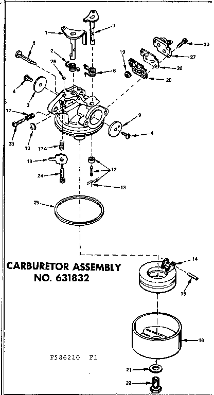 Eska 1978B carburetor assembly diagram