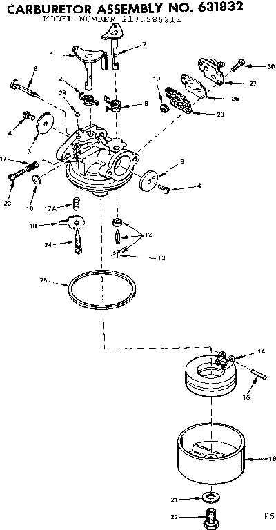 Craftsman 217586211 carburetor assembly diagram