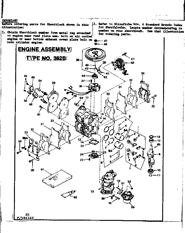 Craftsman 217586240 engine assembly diagram