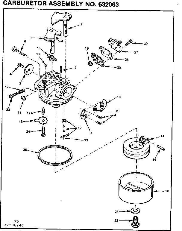 Craftsman 217586240 carburetor assembly diagram