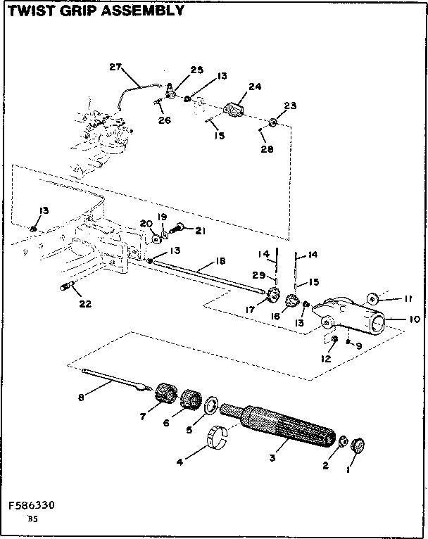 Craftsman 217586330 twist grip assembly diagram