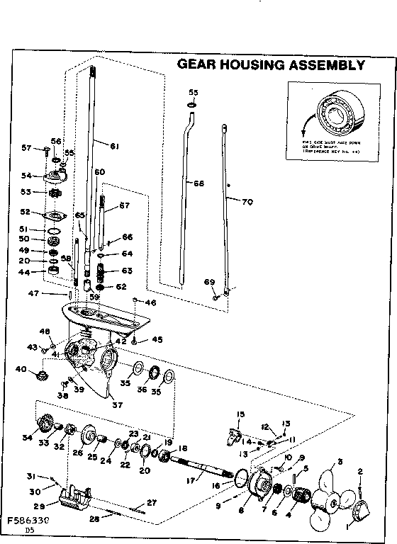 Craftsman 217586330 gear housing assembly diagram