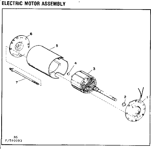 Craftsman 217590093 electric motor assembly diagram