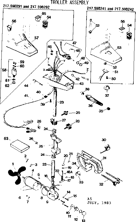 Craftsman 217590292 troller assembly diagram
