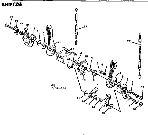 Sears 502451540 shifter diagram