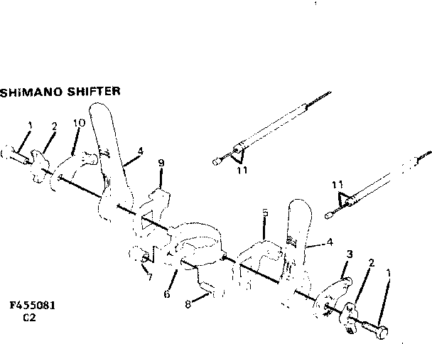 Sears 502455081 shimano shifter diagram