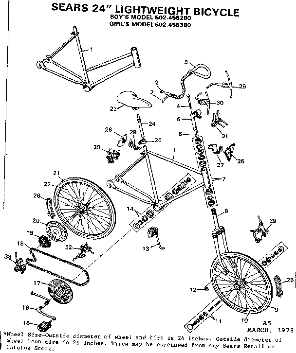 Sears 502455280 unit parts diagram