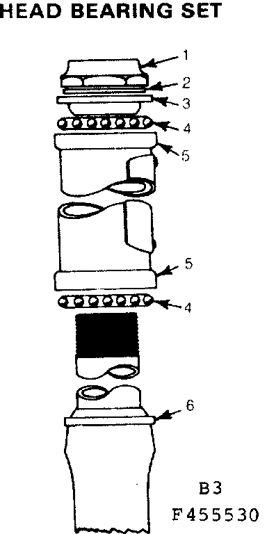 Sears 502455630 head bearing set diagram