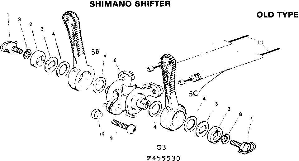 Sears 502455630 shimano shifter old type diagram