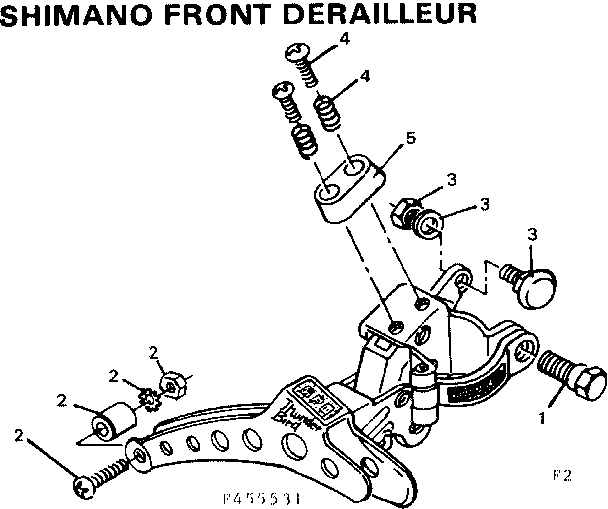 Sears 502455631 shimano front derailleur diagram