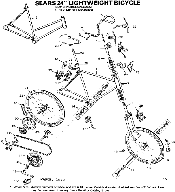 Sears 502455650 unit parts diagram