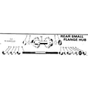 Sears 502456120 rear small flange hub diagram