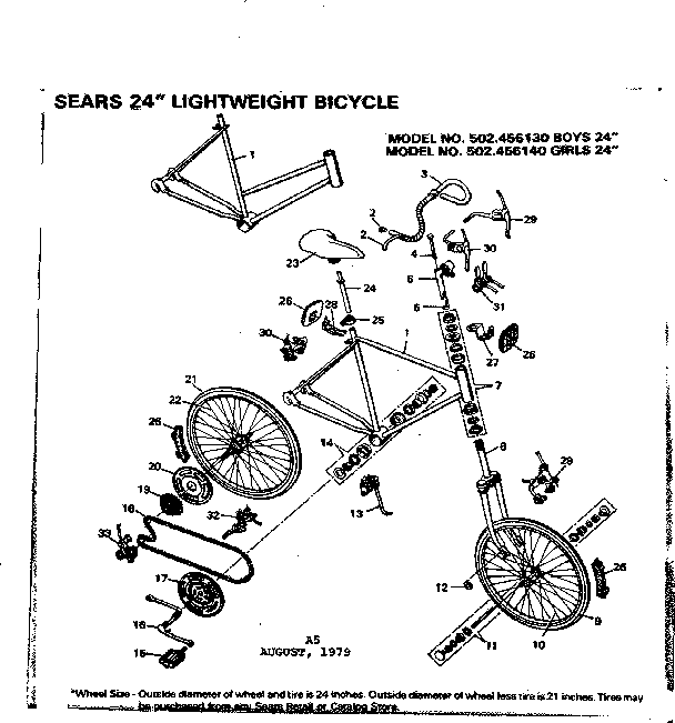 Sears 502456140 unit parts diagram