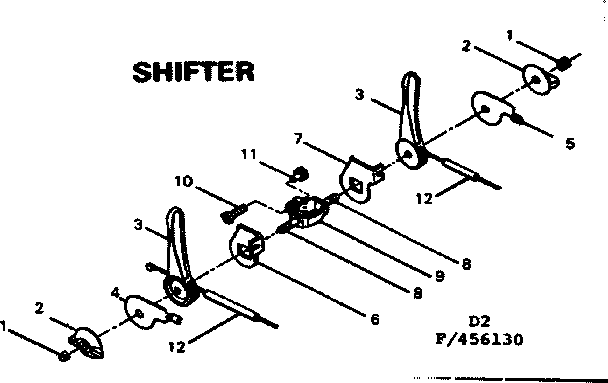 Sears 502456140 shifter diagram