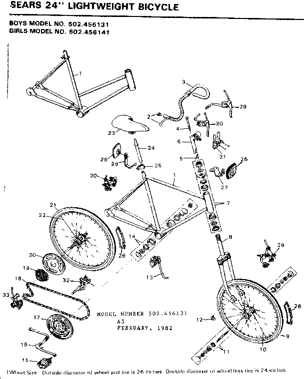 Sears 502456131 unit parts diagram